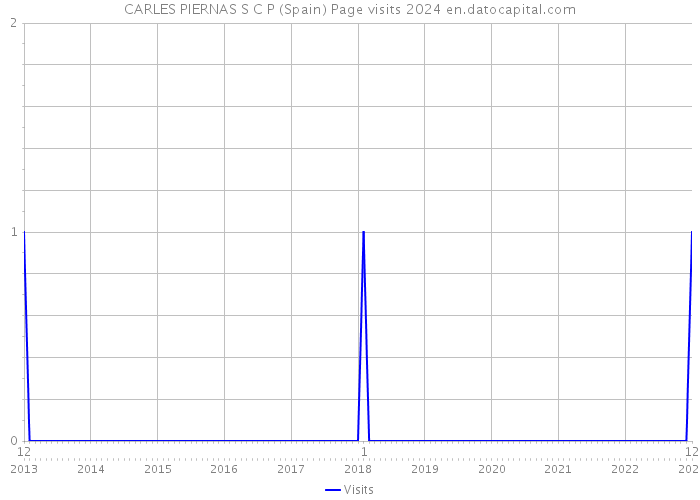 CARLES PIERNAS S C P (Spain) Page visits 2024 