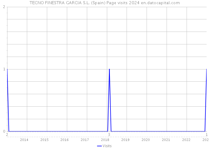 TECNO FINESTRA GARCIA S.L. (Spain) Page visits 2024 