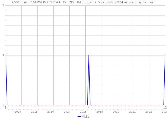 ASSOCIACIO SERVEIS EDUCATIUS TRIS TRAS (Spain) Page visits 2024 