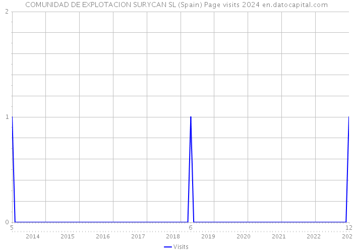 COMUNIDAD DE EXPLOTACION SURYCAN SL (Spain) Page visits 2024 