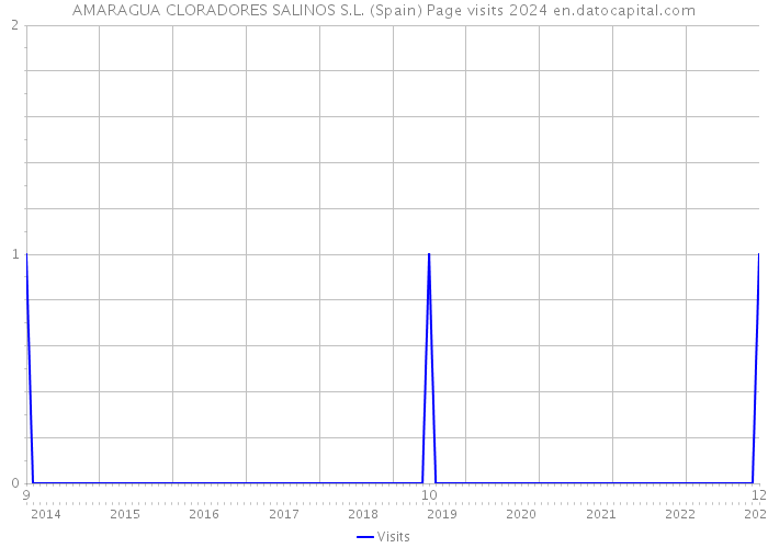 AMARAGUA CLORADORES SALINOS S.L. (Spain) Page visits 2024 