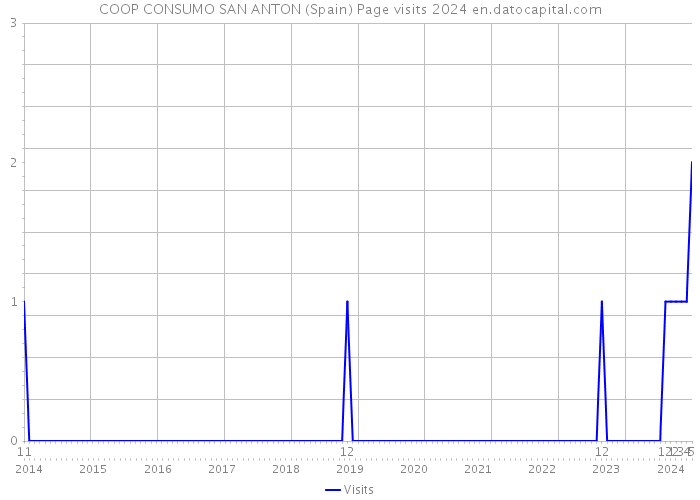 COOP CONSUMO SAN ANTON (Spain) Page visits 2024 