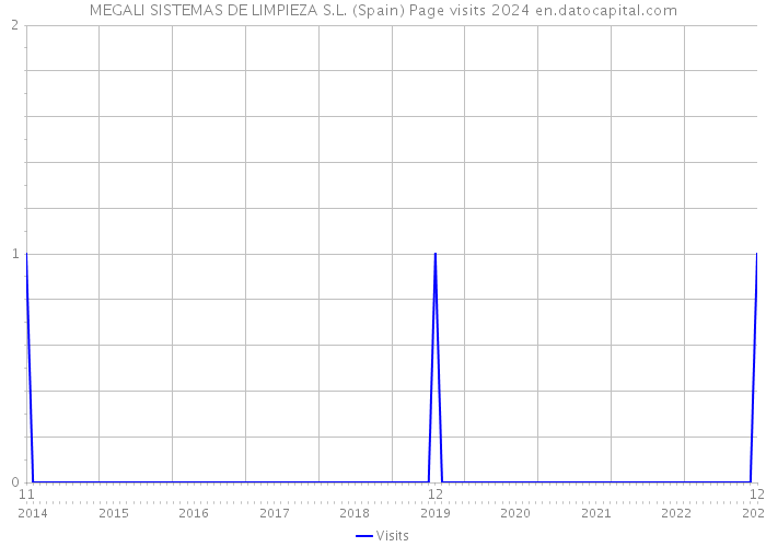 MEGALI SISTEMAS DE LIMPIEZA S.L. (Spain) Page visits 2024 