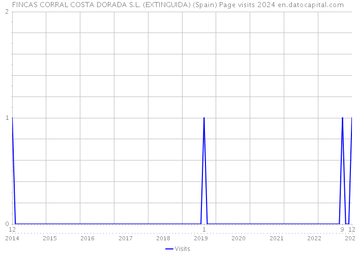 FINCAS CORRAL COSTA DORADA S.L. (EXTINGUIDA) (Spain) Page visits 2024 