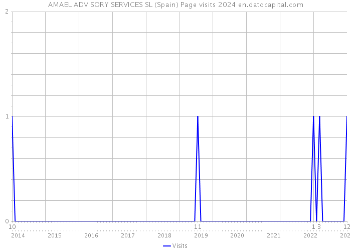 AMAEL ADVISORY SERVICES SL (Spain) Page visits 2024 