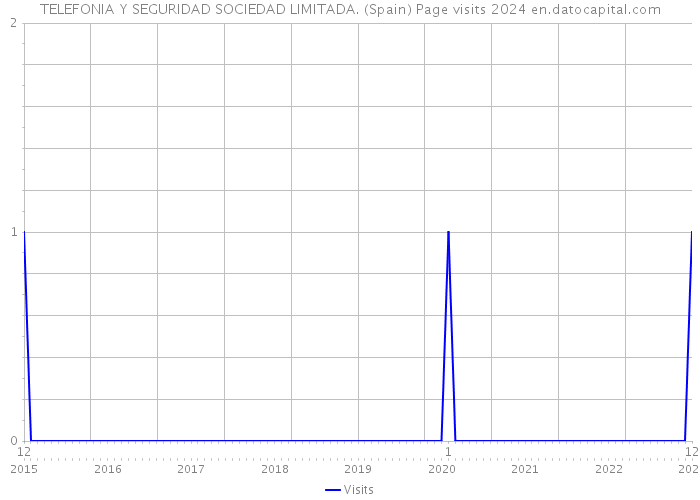 TELEFONIA Y SEGURIDAD SOCIEDAD LIMITADA. (Spain) Page visits 2024 