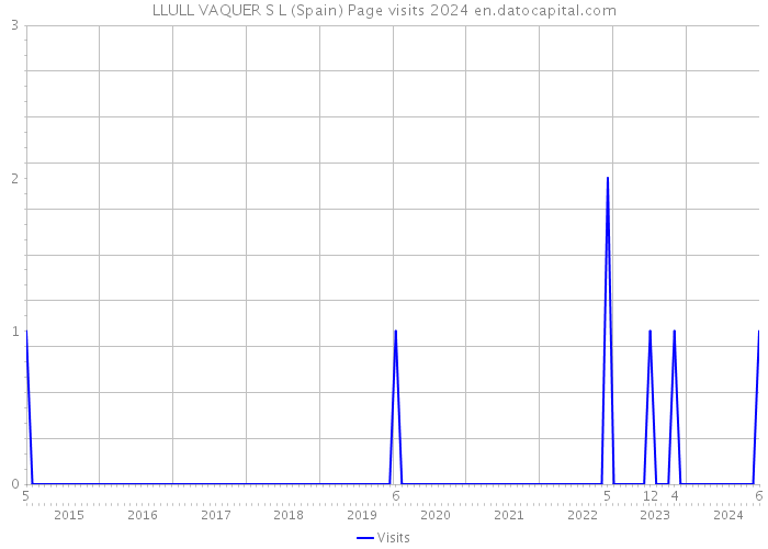 LLULL VAQUER S L (Spain) Page visits 2024 