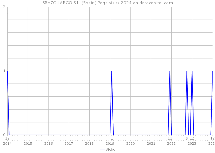 BRAZO LARGO S.L. (Spain) Page visits 2024 