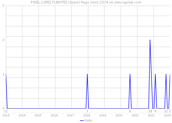 FIDEL LOPEZ FUENTES (Spain) Page visits 2024 