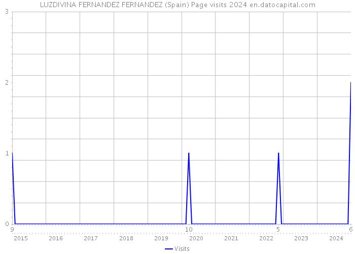 LUZDIVINA FERNANDEZ FERNANDEZ (Spain) Page visits 2024 