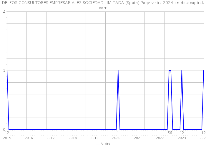 DELFOS CONSULTORES EMPRESARIALES SOCIEDAD LIMITADA (Spain) Page visits 2024 