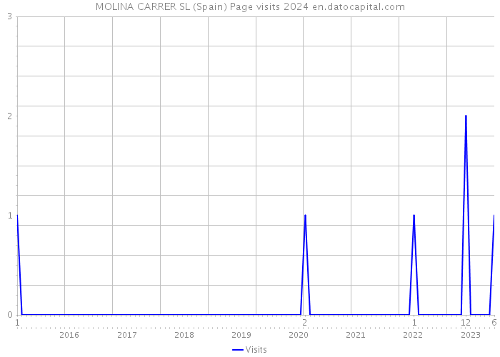 MOLINA CARRER SL (Spain) Page visits 2024 