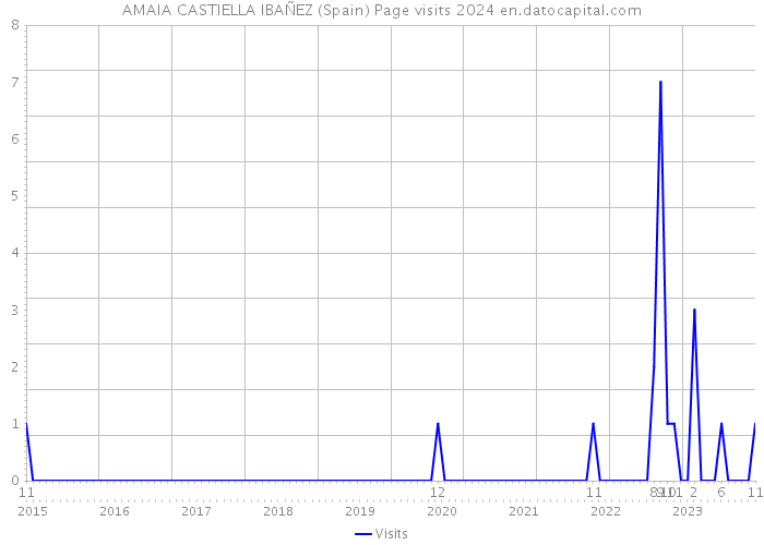 AMAIA CASTIELLA IBAÑEZ (Spain) Page visits 2024 