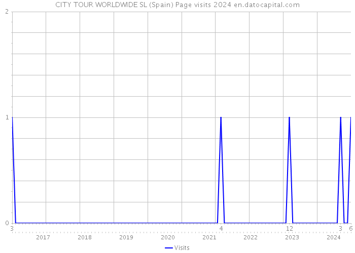 CITY TOUR WORLDWIDE SL (Spain) Page visits 2024 