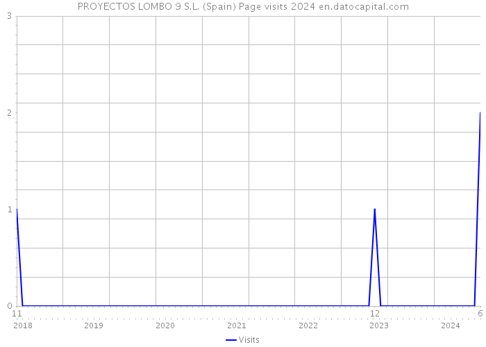 PROYECTOS LOMBO 9 S.L. (Spain) Page visits 2024 