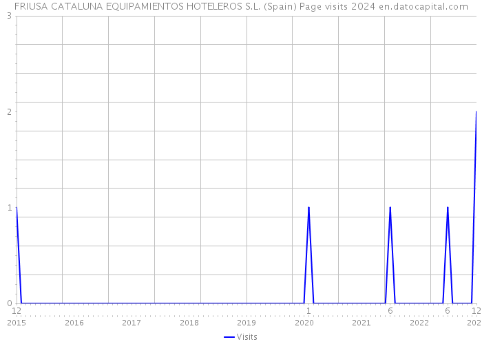 FRIUSA CATALUNA EQUIPAMIENTOS HOTELEROS S.L. (Spain) Page visits 2024 