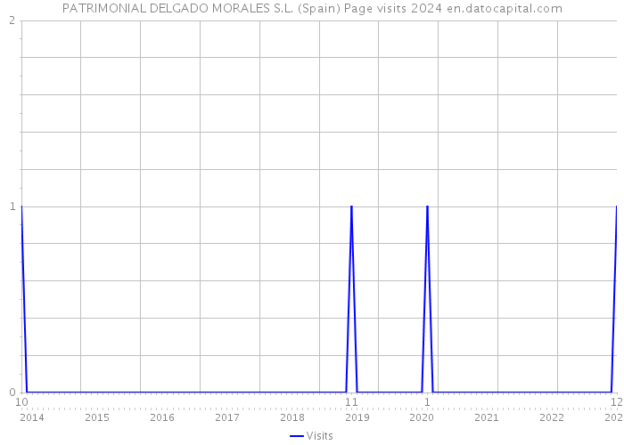 PATRIMONIAL DELGADO MORALES S.L. (Spain) Page visits 2024 
