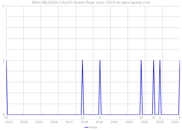 IBAN DELGADO CALVO (Spain) Page visits 2024 