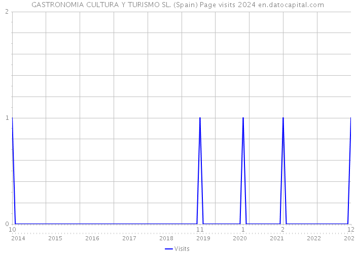 GASTRONOMIA CULTURA Y TURISMO SL. (Spain) Page visits 2024 