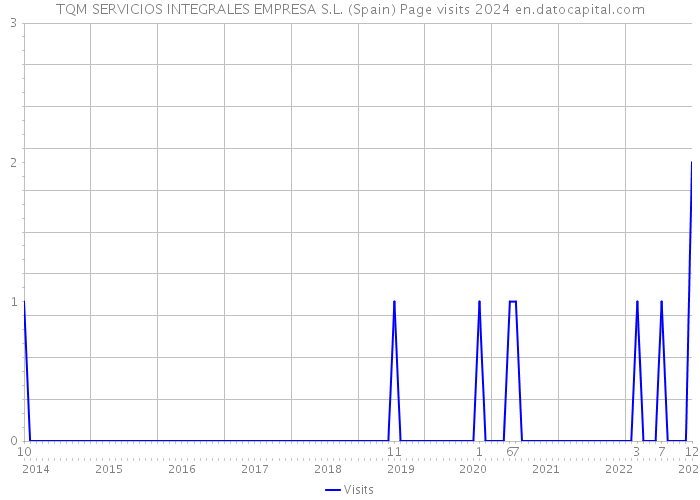 TQM SERVICIOS INTEGRALES EMPRESA S.L. (Spain) Page visits 2024 