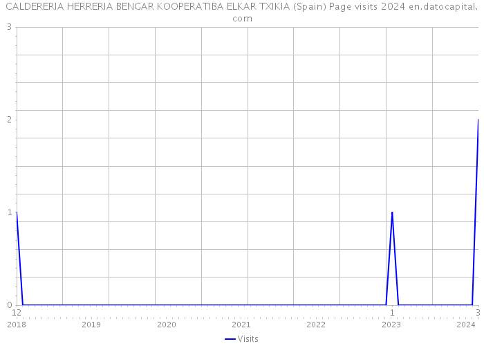 CALDERERIA HERRERIA BENGAR KOOPERATIBA ELKAR TXIKIA (Spain) Page visits 2024 