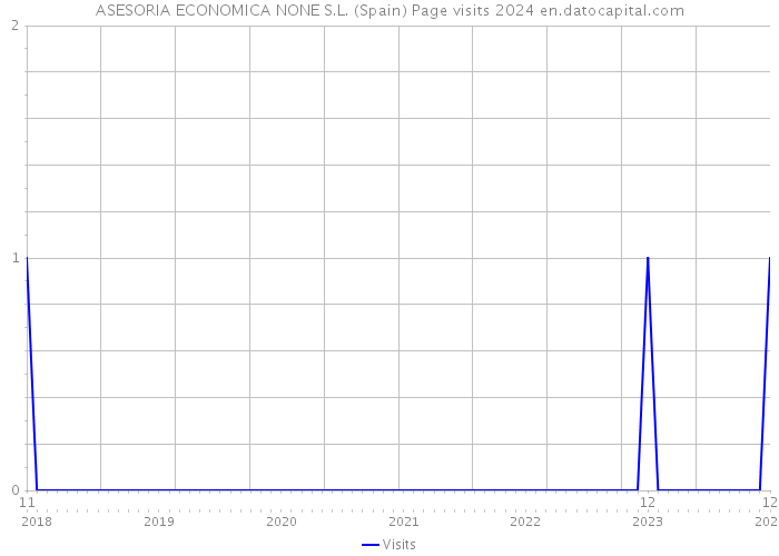 ASESORIA ECONOMICA NONE S.L. (Spain) Page visits 2024 