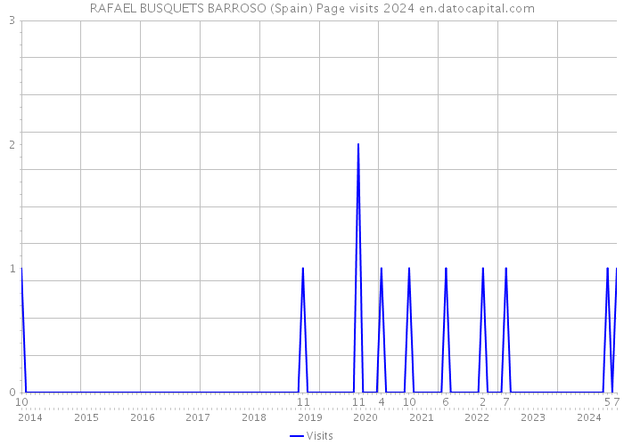 RAFAEL BUSQUETS BARROSO (Spain) Page visits 2024 