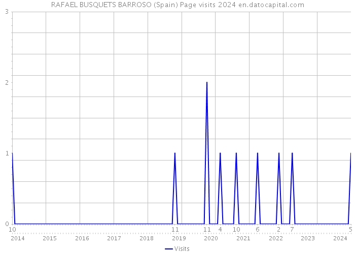 RAFAEL BUSQUETS BARROSO (Spain) Page visits 2024 