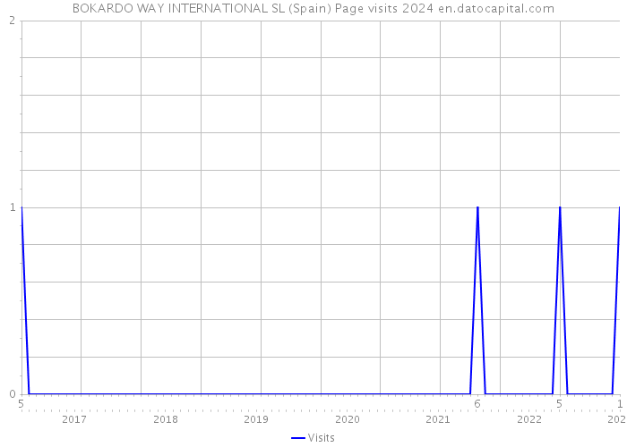 BOKARDO WAY INTERNATIONAL SL (Spain) Page visits 2024 