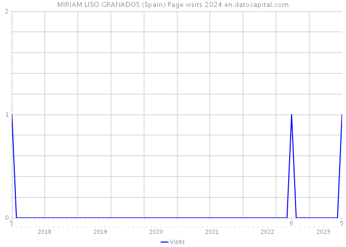 MIRIAM LISO GRANADOS (Spain) Page visits 2024 