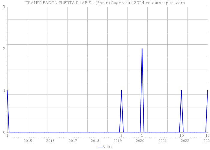 TRANSPIBADON PUERTA PILAR S.L (Spain) Page visits 2024 