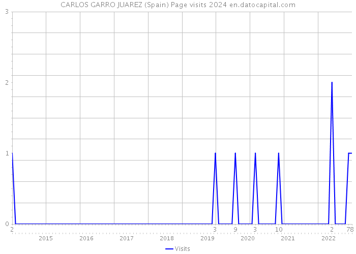 CARLOS GARRO JUAREZ (Spain) Page visits 2024 