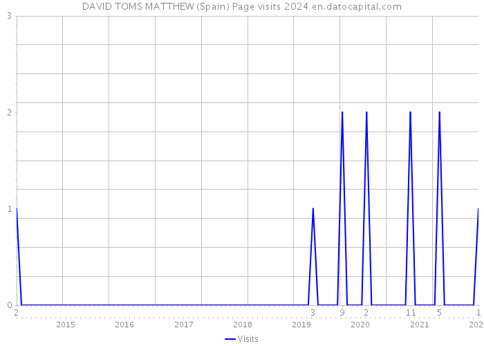 DAVID TOMS MATTHEW (Spain) Page visits 2024 
