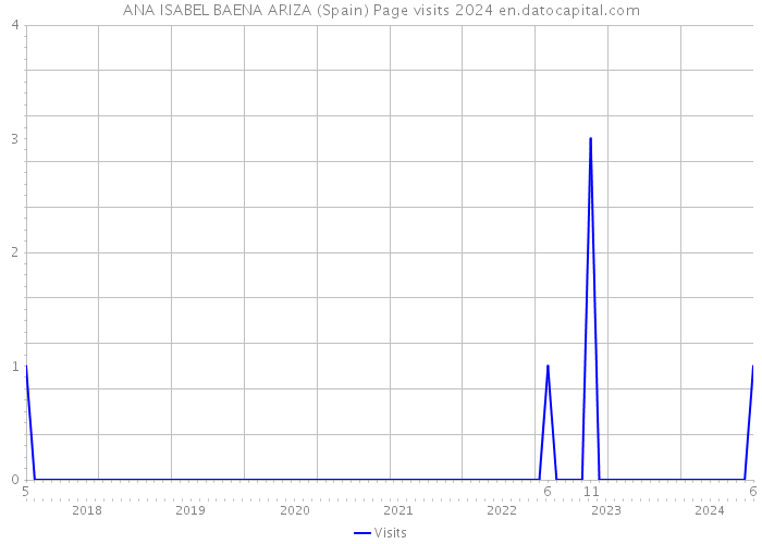 ANA ISABEL BAENA ARIZA (Spain) Page visits 2024 