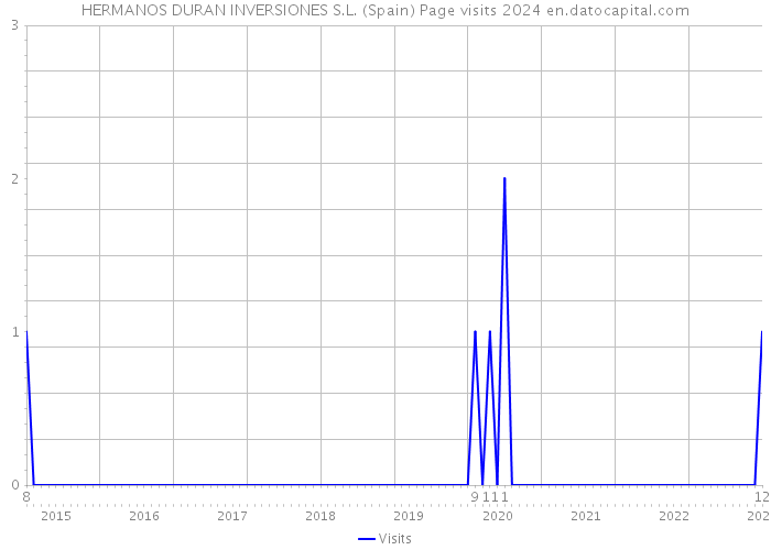 HERMANOS DURAN INVERSIONES S.L. (Spain) Page visits 2024 