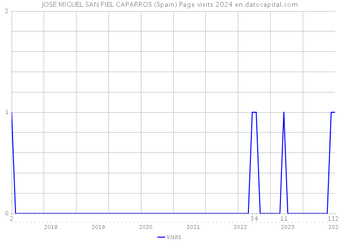 JOSE MIGUEL SAN FIEL CAPARROS (Spain) Page visits 2024 