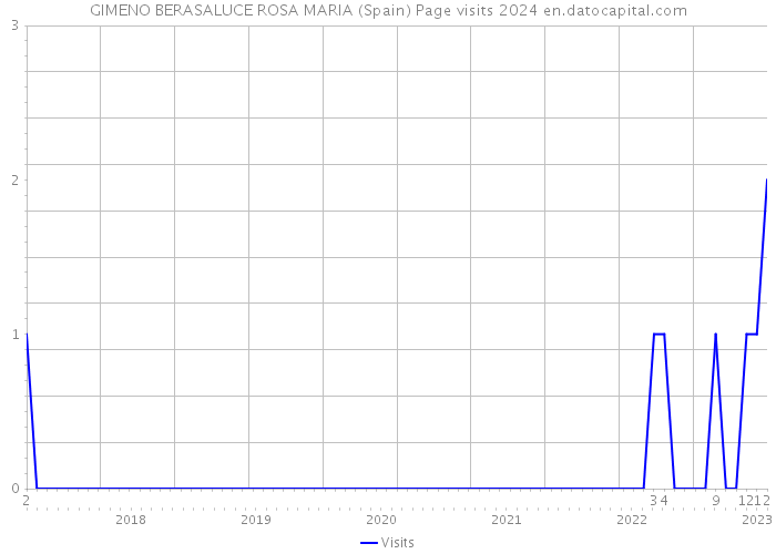 GIMENO BERASALUCE ROSA MARIA (Spain) Page visits 2024 