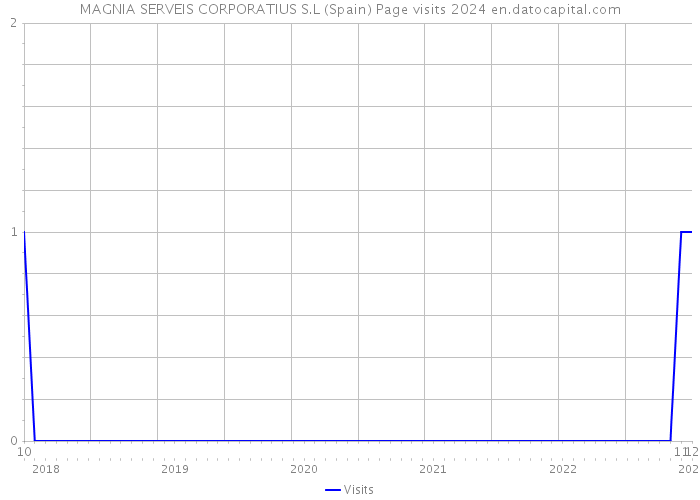 MAGNIA SERVEIS CORPORATIUS S.L (Spain) Page visits 2024 