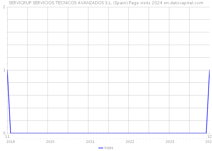 SERVIGRUP SERVICIOS TECNICOS AVANZADOS S.L. (Spain) Page visits 2024 