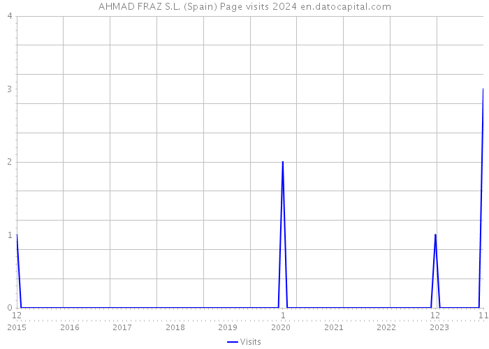 AHMAD FRAZ S.L. (Spain) Page visits 2024 