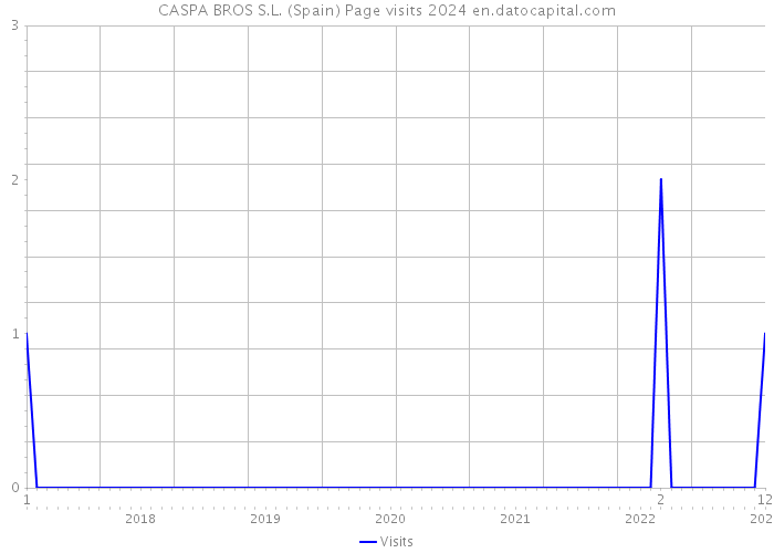 CASPA BROS S.L. (Spain) Page visits 2024 