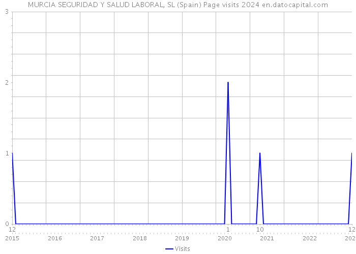 MURCIA SEGURIDAD Y SALUD LABORAL, SL (Spain) Page visits 2024 