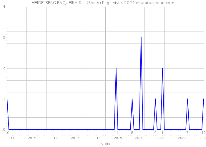 HEIDELBERG BAQUEIRA S.L. (Spain) Page visits 2024 