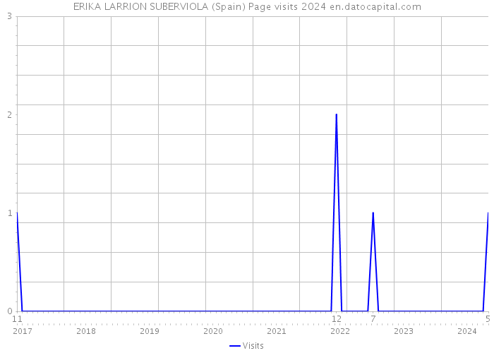 ERIKA LARRION SUBERVIOLA (Spain) Page visits 2024 