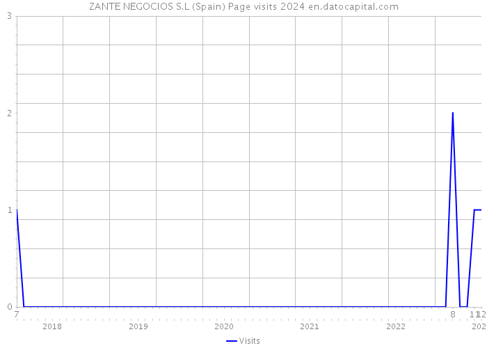 ZANTE NEGOCIOS S.L (Spain) Page visits 2024 