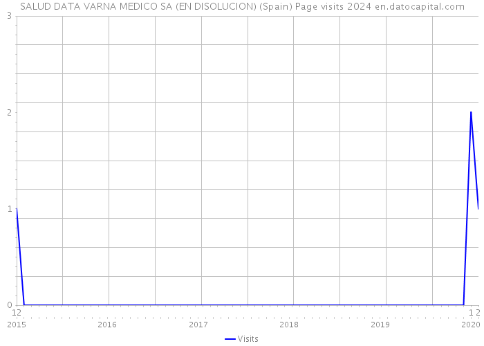 SALUD DATA VARNA MEDICO SA (EN DISOLUCION) (Spain) Page visits 2024 