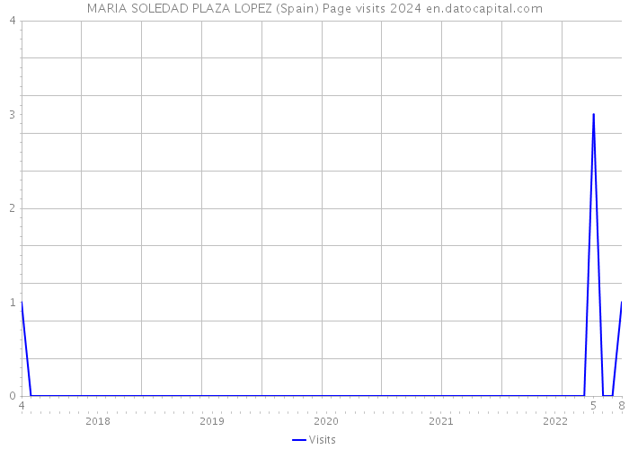 MARIA SOLEDAD PLAZA LOPEZ (Spain) Page visits 2024 