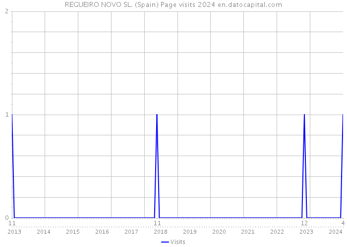 REGUEIRO NOVO SL. (Spain) Page visits 2024 