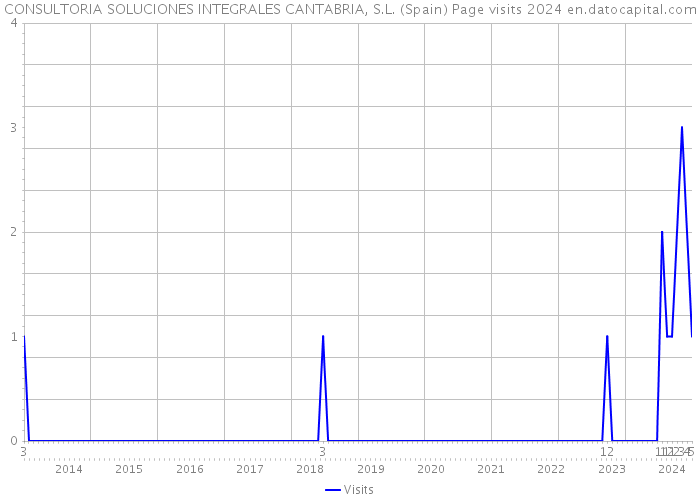 CONSULTORIA SOLUCIONES INTEGRALES CANTABRIA, S.L. (Spain) Page visits 2024 