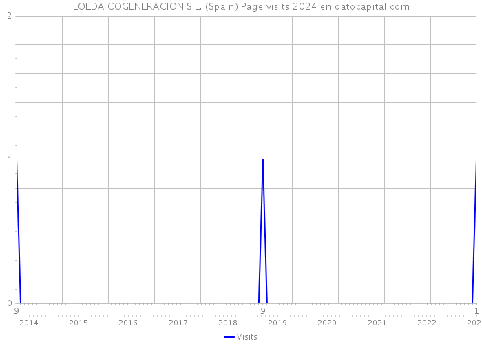 LOEDA COGENERACION S.L. (Spain) Page visits 2024 